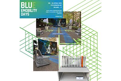 esposizione design per blue e-mobility days presentati durante fuorisalone 2019