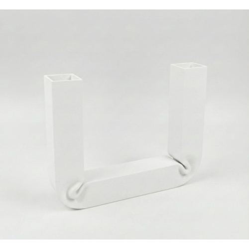 Portacandele Lumier in Metallo Verniciato Colore Bianco 17x12 cm