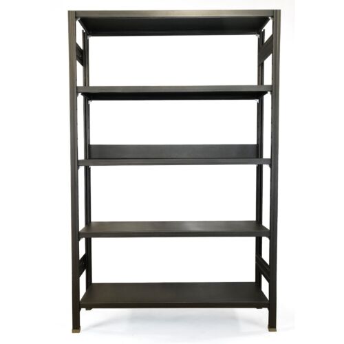 design shelving in steel in black finishing by situér milano