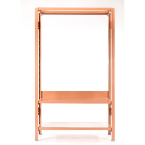 design metal shelving in pink by situér milano