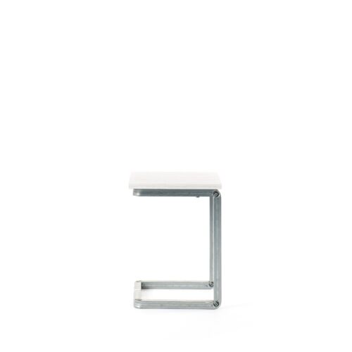 galvanized steel small table designed by situer milano
