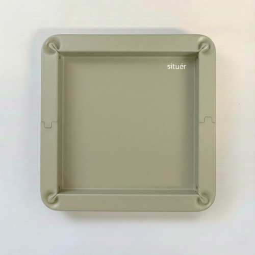 Vassoio Metallico 25x25 cm Colore Grigio