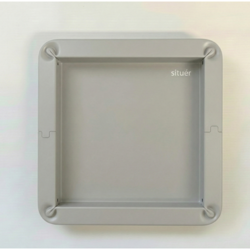 Vassoio Metallico 25x25 cm Colore Grigio