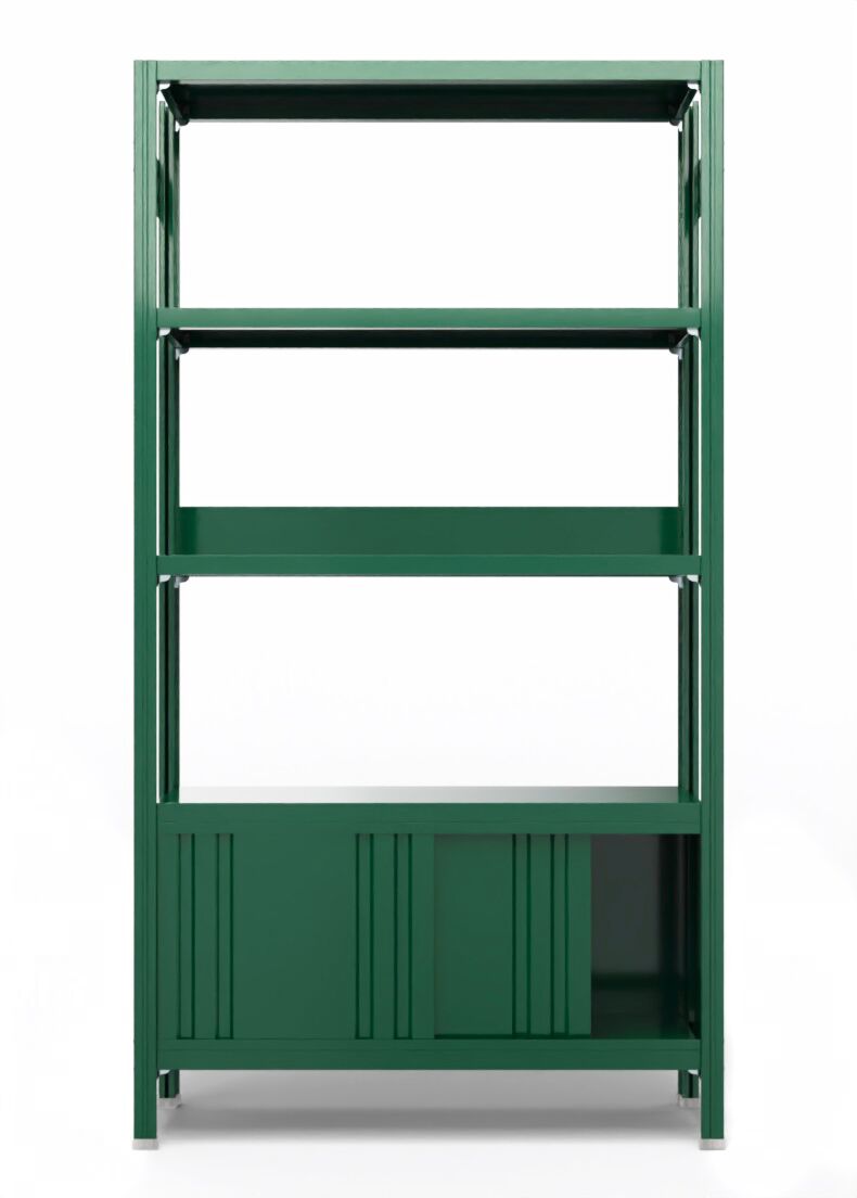 espositore con ante scorrevoli RAL 6005