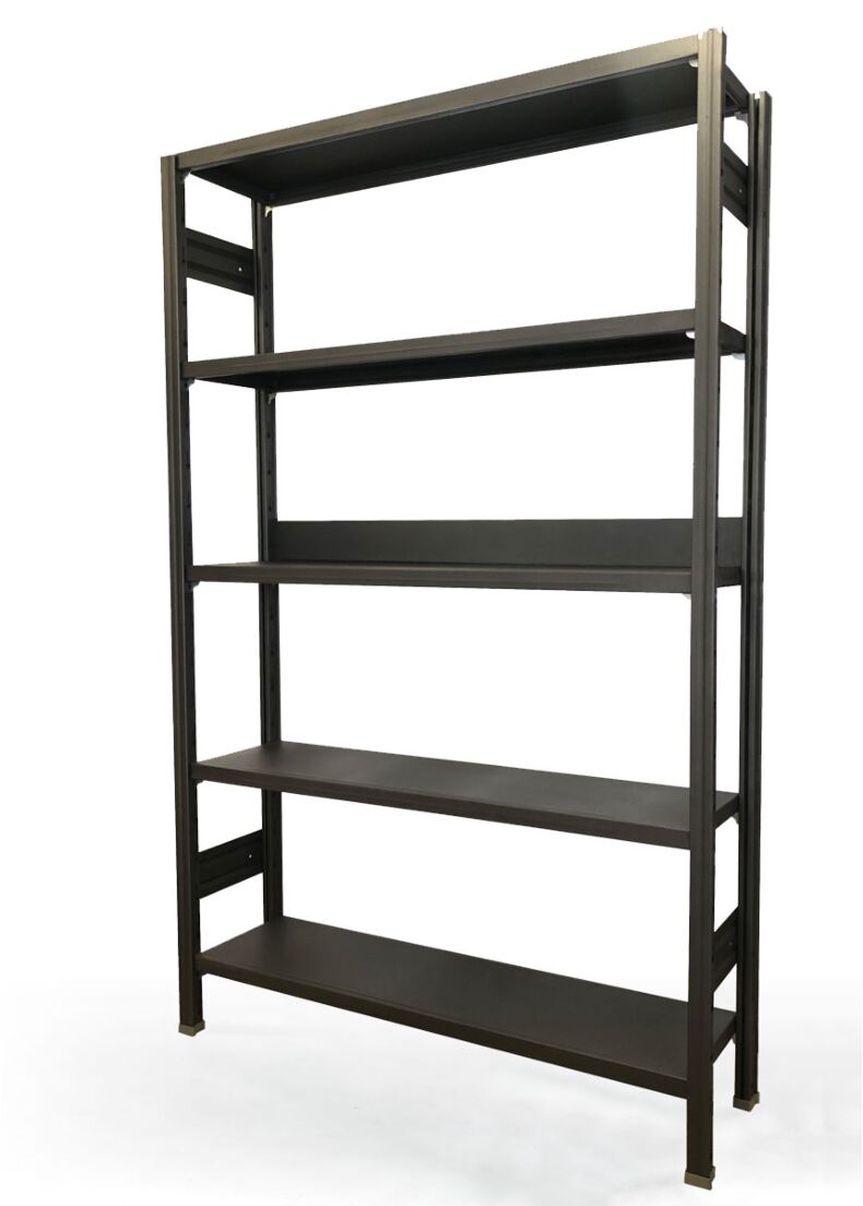 design shelving in steel in black finishing by situér milano