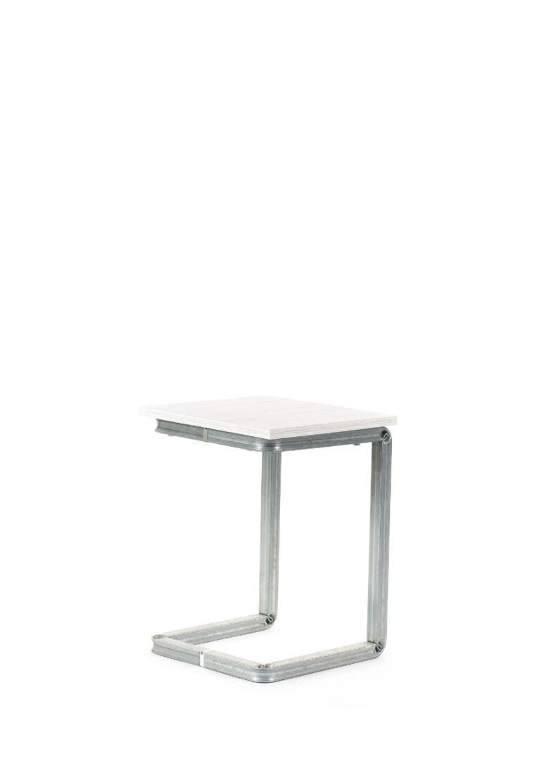 galvanized steel small table designed by situer milano
