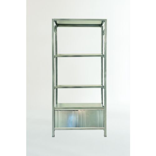 storage cabinet with low sliding doors