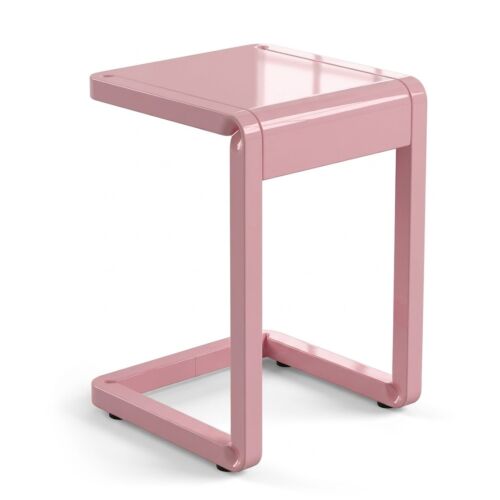 Sgabello FLEX metallico in acciaio verniciato rosa