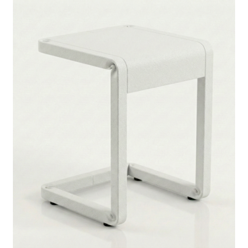 Sgabello FLEX metallico in acciaio verniciato bianco