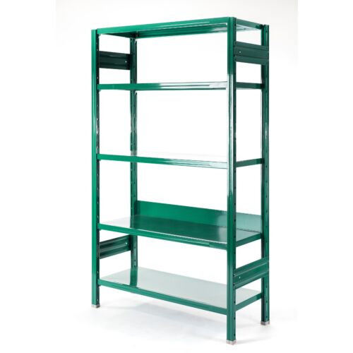 design bookcase in green colour for shops and offices