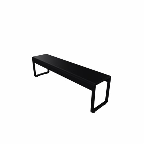 Panca FUMÉE CM 150 in acciaio verniciato nero ghisa