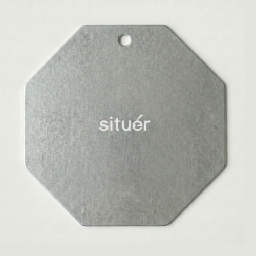 Set 6 Sottobicchieri Ottagonali in Metallo Zincato