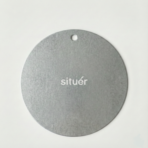 Set 6 Sottobicchieri in Metallo Zincato