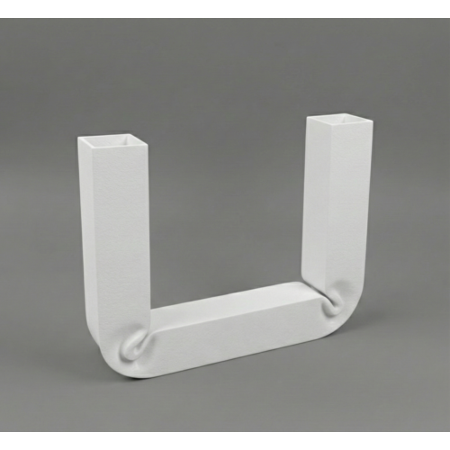 Portacandele Lumier in Metallo Verniciato Colore Bianco 17x12 cm