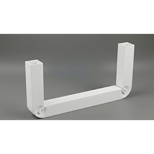 Portacandele Lumier in Metallo Verniciato Colore Bianco 25x12 cm