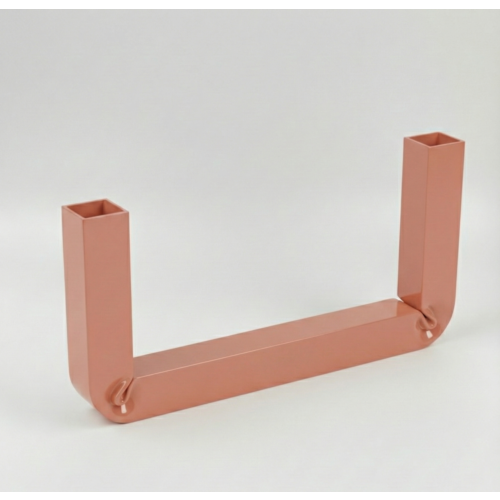 Portacandele Lumier in Metallo Verniciato Colore Rosa Cipria 25x12 cm