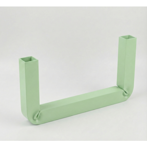 Portacandele Lumier in Metallo Verniciato Colore Verde 6019 25x12 cm