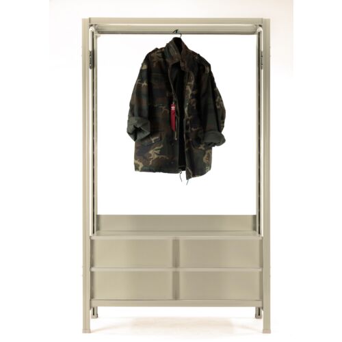 appendiabiti con cassetti inferiori colore RAL 7032