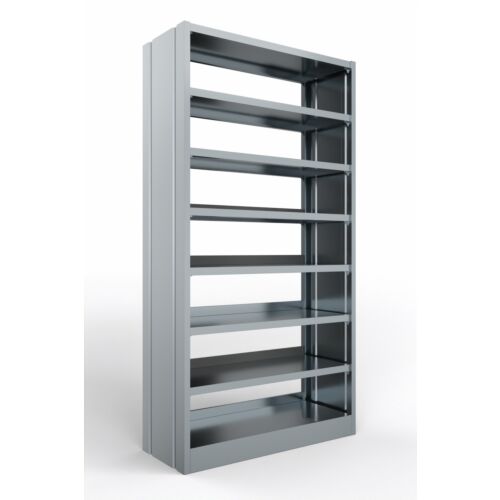 Modulo libreria in metallo zincato con fianchi chiusi