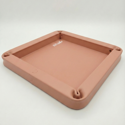 Vassoio Metallico 25x25 cm Colore Cipria