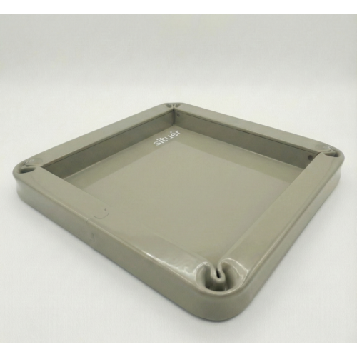 Vassoio Metallico 25x25 cm Colore Grigio