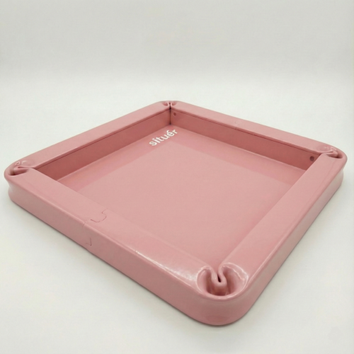 Svuota tasche di Ferro 25x25 cm Verniciato Rosa