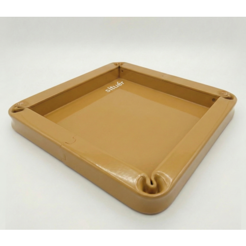 Vassoio Metallico 25x25 cm Colore Senape