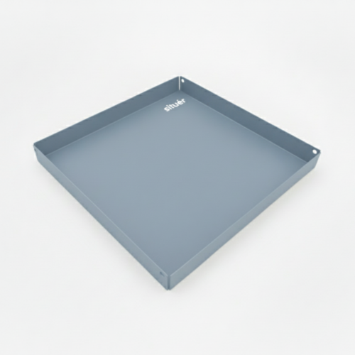 Vassoio in Metallo Verniciato di Design colore Blu 20x20 cm