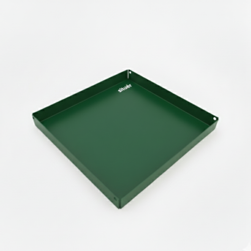 Vassoio Metallico di Design 20x20 Colore Verde