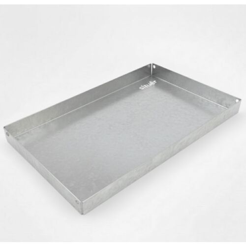 Vassoio Metallico di Design 35x20 cm Zincato