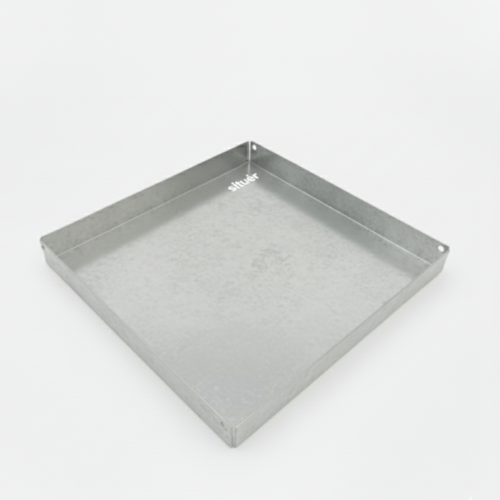 Vassoio Metallico di Design 20x20 Zincato 