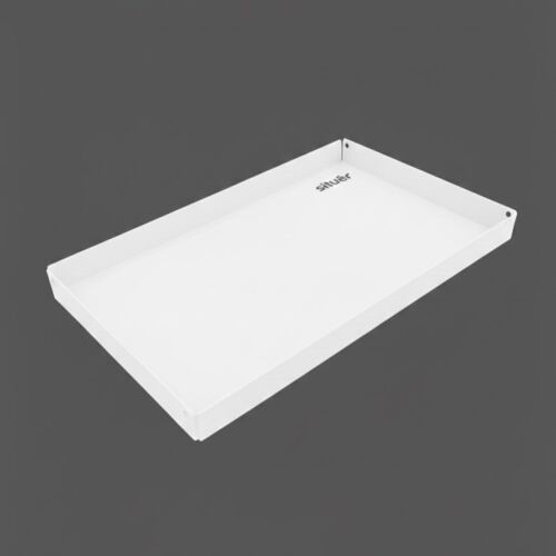 Vassoio Metallico di Design 35x20 cm Colore Bianco