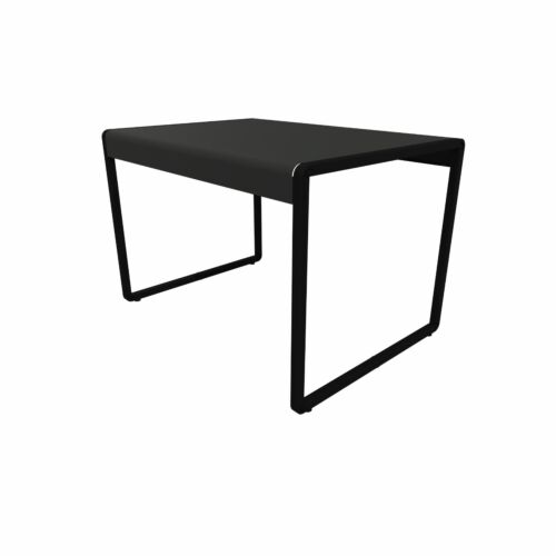 Tavolo FUMÉE CM 100 in acciaio verniciato nero ghisa