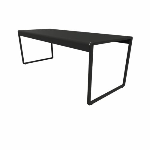 Tavolo FUMÉE CM 200 in acciaio verniciato nero ghisa