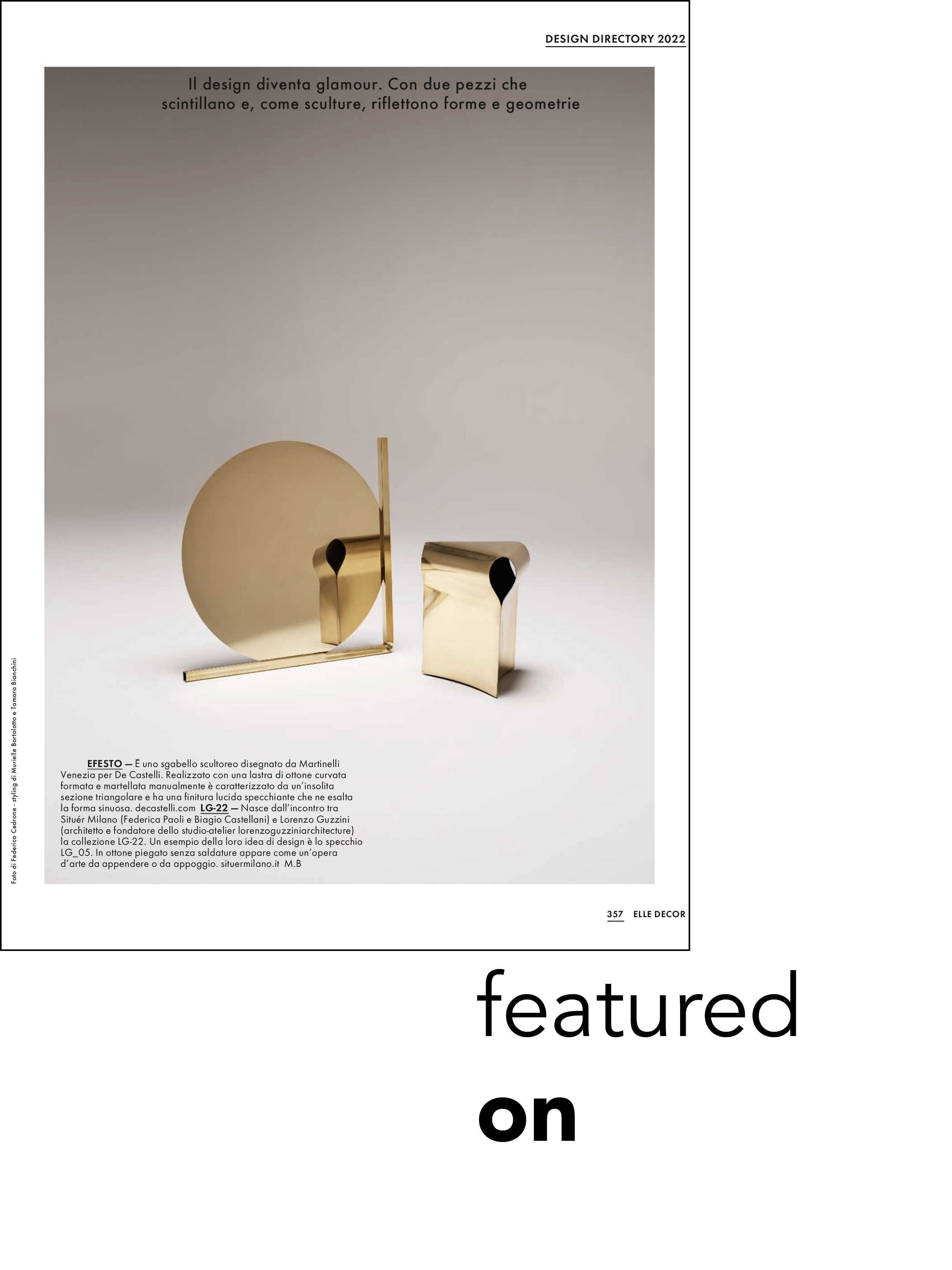 featured on and press release situér milano