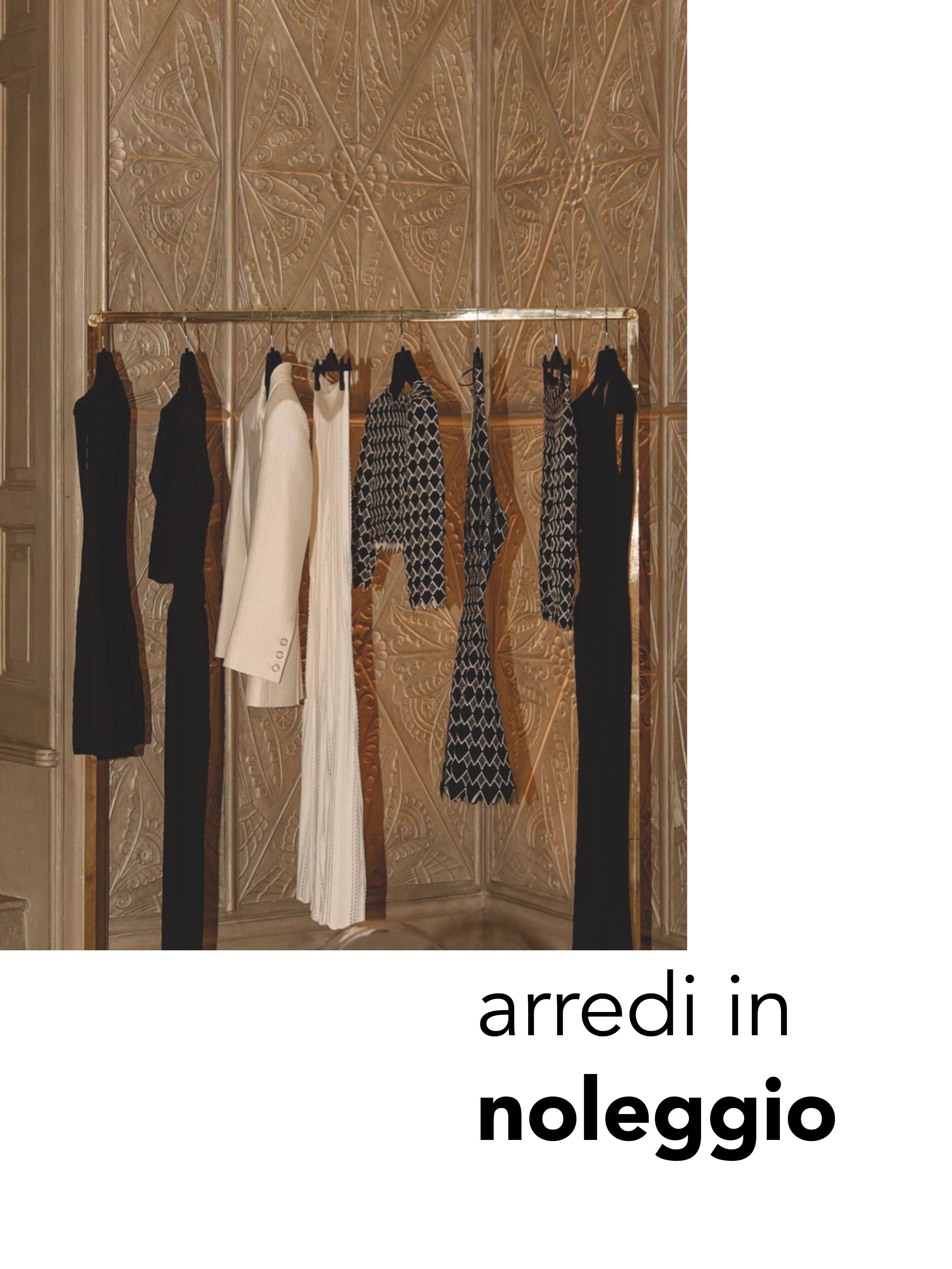 renting stender and furnishing for events and shooting